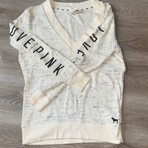 Victoria's Secret Cream V-Neck Sweater